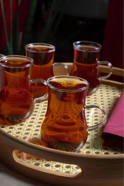 Borosilikat 6’lı Çay Bardağı 200 ml