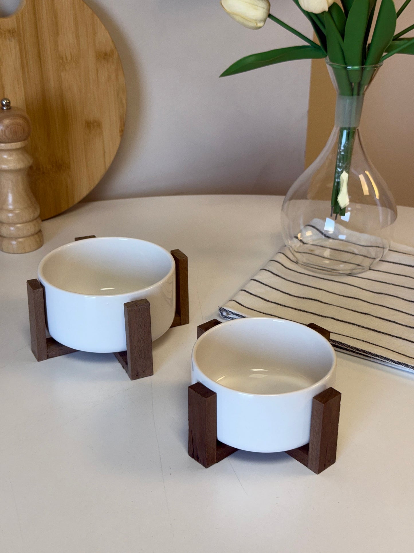 Bollu Ahşap Standlı Kase Set KOD:91190-89